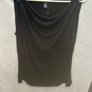 Cable & Gauge Black Tank Top with Turquoise Beads Sz XL NwWT